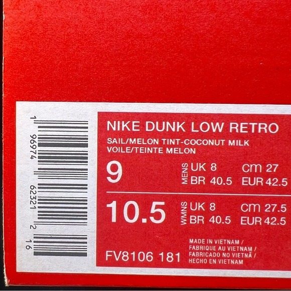 NEW Nike Dunk Low ‘From Nike To You’ Purple Yellow FV8106-181 Men's Size 9 - Picture 10 of 10